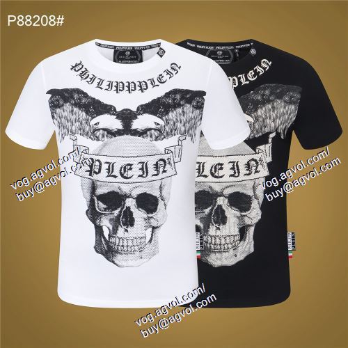 PHILIPP PLEINブランド 偽物 通販 2色可選 半袖Tシャツ フィリッププレイン PHILIPP PLEIN 2021春夏 お洒落に魅せる