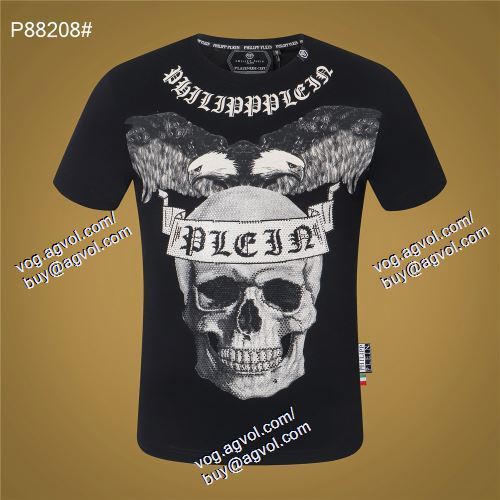  PHILIPP PLEINブランド 偽物 通販 2色可選 半袖Tシャツ フィリッププレイン PHILIPP PLEIN 2021春夏 お洒落に魅せる
