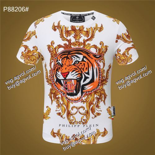  2021春夏 フィリッププレイン PHILIPP PLEIN デザイン性の高い PHILIPP PLEINスーパーコピー 代引 半袖Tシャツ 2色可選