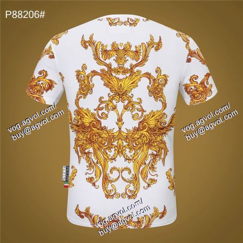  2021春夏 フィリッププレイン PHILIPP PLEIN デザイン性の高い PHILIPP PLEINスーパーコピー 代引 半袖Tシャツ 2色可選