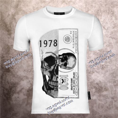  抜群の雰囲気が作れる! フィリッププレイン PHILIPP PLEIN 2021春夏 PHILIPP PLEINブランド コピー 2色可選 半袖Tシャツ