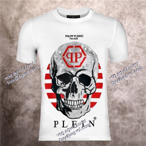  フィリッププレイン PHILIPP PLEIN めちゃくちゃお得 2色可選 PHILIPP PLEINコピー ブランド 2021春夏 半袖Tシャツ 