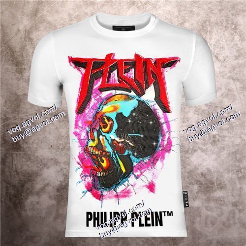  フィリッププレイン PHILIPP PLEIN お買得 PHILIPP PLEINコピー ブランド 2021春夏 半袖Tシャツ 2色可選