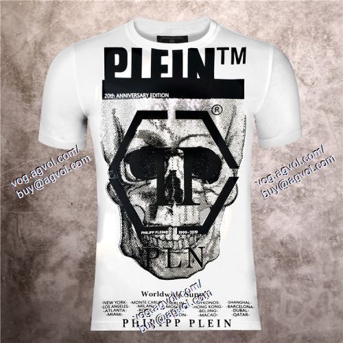  フィリッププレイン PHILIPP PLEIN ◆モデル愛用◆ PHILIPP PLEINブランドスーパーコピー 2021春夏 半袖Tシャツ 2色可選