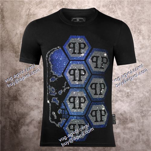  PHILIPP PLEINブランドコピー 半袖Tシャツ 超人気美品◆ フィリッププレイン PHILIPP PLEIN 2021春夏