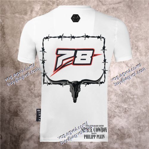 2021春夏 PHILIPP PLEINスーパーコピー 激安 半袖Tシャツ 高級感溢れるデザイン フィリッププレイン PHILIPP PLEIN 2色可選