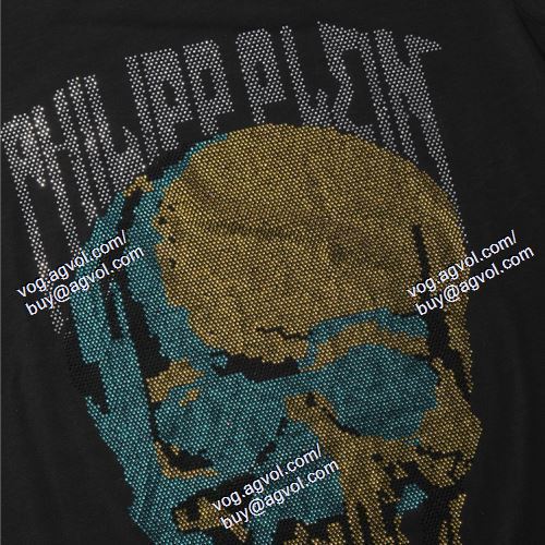  PHILIPP PLEIN偽物ブランド 半袖Tシャツ フィリッププレイン PHILIPP PLEIN 首胸ロゴ 2021春夏