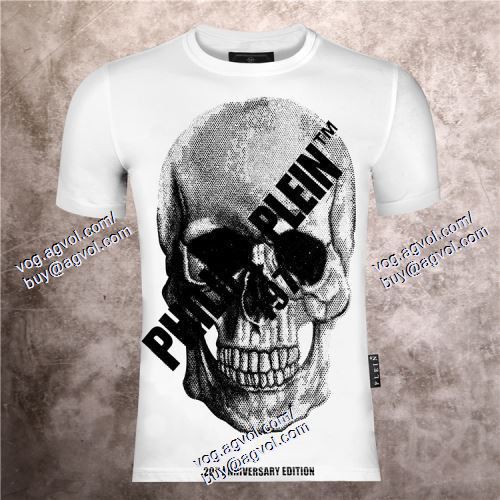  2021春夏 フィリッププレイン PHILIPP PLEIN 高級感を引き立てる 半袖Tシャツ PHILIPP PLEINコピー 2色可選