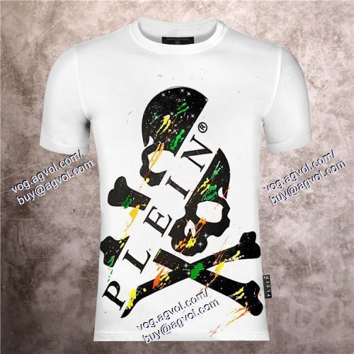  フィリッププレイン PHILIPP PLEIN 2色可選 PHILIPP PLEINコピー ブランド 2021春夏 高級感ある 半袖Tシャツ