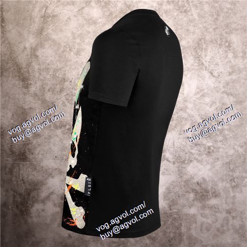  フィリッププレイン PHILIPP PLEIN 2色可選 PHILIPP PLEINコピー ブランド 2021春夏 高級感ある 半袖Tシャツ 