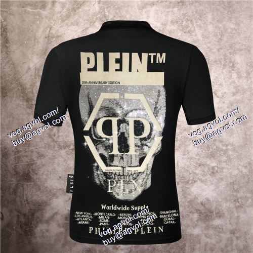 半袖Tシャツ ポップ 2021春夏 フィリッププレイン PHILIPP PLEIN 2色可選 PHILIPP PLEINスーパーコピー 代引