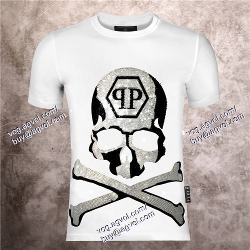  2021春夏 フィリッププレイン PHILIPP PLEIN 【激安】 PHILIPP PLEINコピー 2色可選 半袖Tシャツ