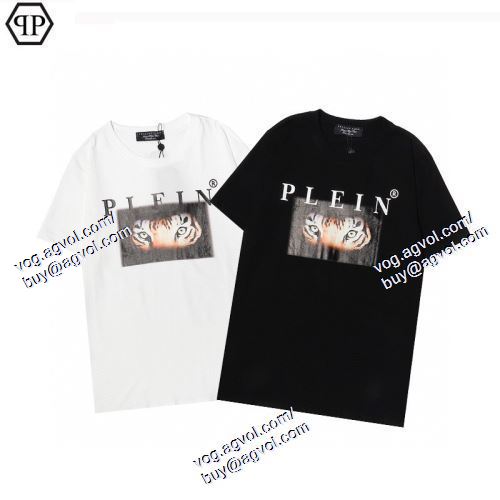  2021春夏 首胸ロゴ フィリッププレイン PHILIPP 2色可選 PLEIN PHILIPP PLEINコピー 半袖Tシャツ 