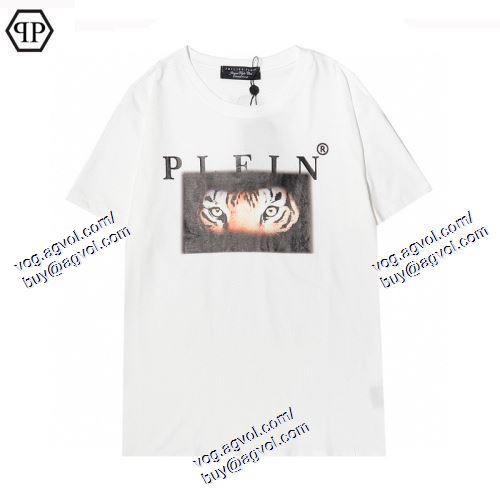  2021春夏 首胸ロゴ フィリッププレイン PHILIPP 2色可選 PLEIN PHILIPP PLEINコピー 半袖Tシャツ 
