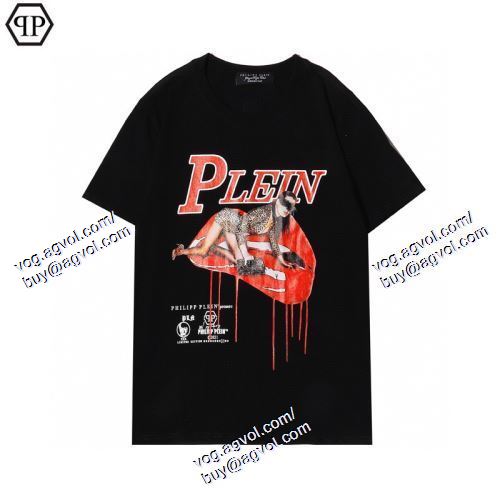  フィリッププレイン PHILIPP PLEIN 半袖Tシャツ 2021春夏 PHILIPP PLEINコピーブランド 2色可選 ★安心★追跡付  
