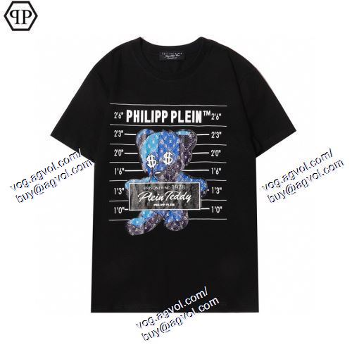  半袖Tシャツ PHILIPP PLEIN偽物ブランド プレゼントに フィリッププレイン PHILIPP PLEIN 2021春夏 2色可選