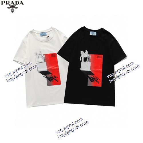 2021春夏  2色可選 PRADA偽物ブランド 綺麗に決まるフォルム！ 半袖シャツ プラダ PRADA
