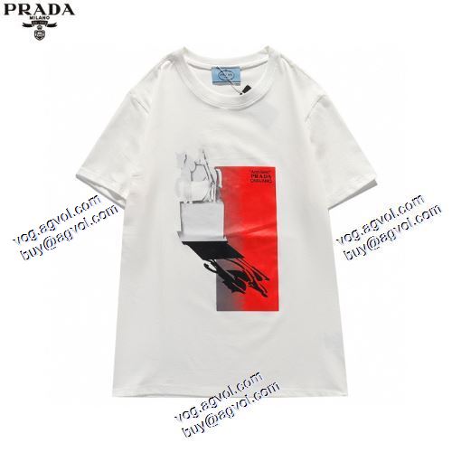 2021春夏  2色可選 PRADA偽物ブランド 綺麗に決まるフォルム！ 半袖シャツ プラダ PRADA