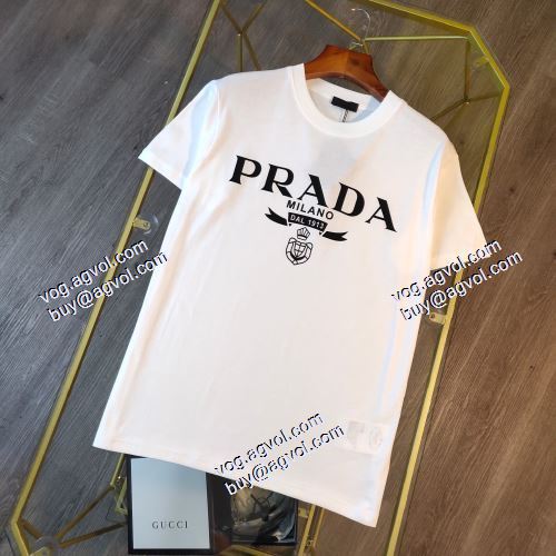  欧米韓流/雑誌  3色可選  プラダ PRADA  2021春夏  半袖シャツ  PRADAブランド 偽物 通販