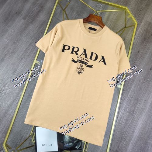  欧米韓流/雑誌  3色可選  プラダ PRADA  2021春夏  半袖シャツ  PRADAブランド 偽物 通販