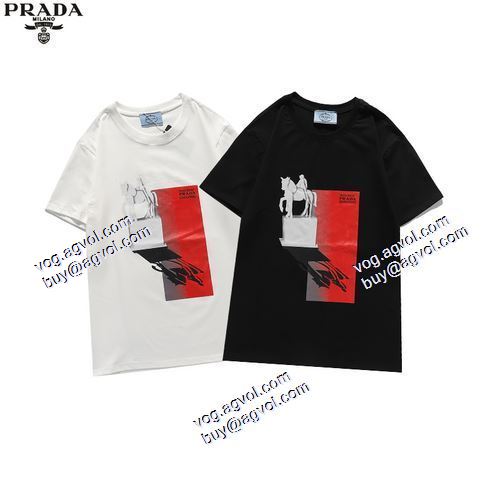 一味違うケーブル編みが魅力満点  半袖シャツ  2色可選  PRADAブランドコピー  プラダ PRADA  2021春夏 