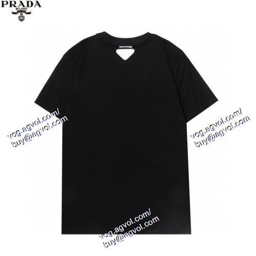  2021春夏 大人のおしゃれに PRADAコピー 2色可選 プラダ PRADA 半袖Tシャツ 