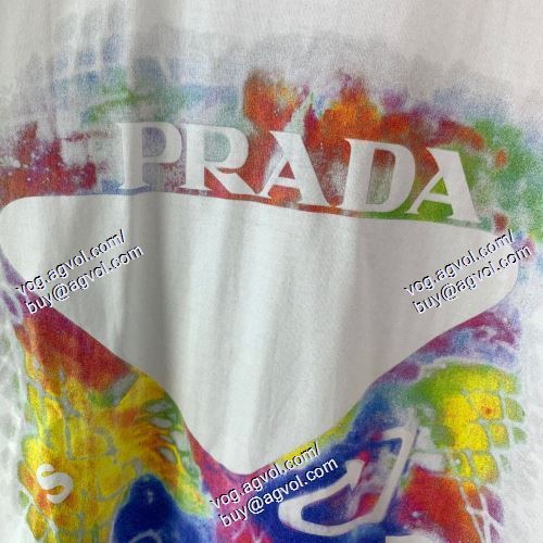  PRADAブランド 偽物 通販 プラダ PRADA 2021春夏 2色可選 半袖Tシャツ 個性派