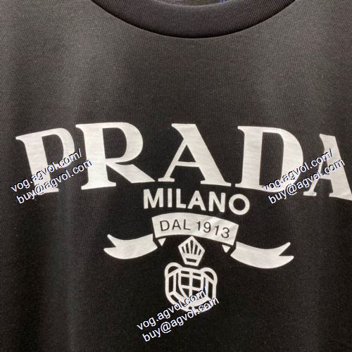  2021春夏 2色可選 半袖Tシャツ PRADAスーパーコピー 激安 欧米韓流/雑誌  プラダ PRADA 