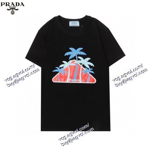  存在感◎ プラダ PRADA 2色可選 半袖Tシャツ 2021春夏 PRADAブランドコピー