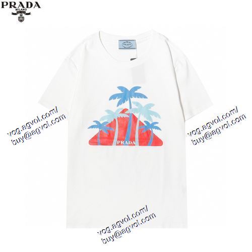  存在感◎ プラダ PRADA 2色可選 半袖Tシャツ 2021春夏 PRADAブランドコピー