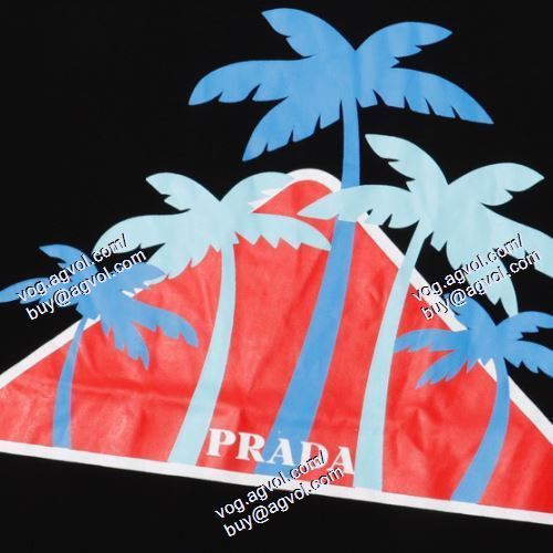  存在感◎ プラダ PRADA 2色可選 半袖Tシャツ 2021春夏 PRADAブランドコピー