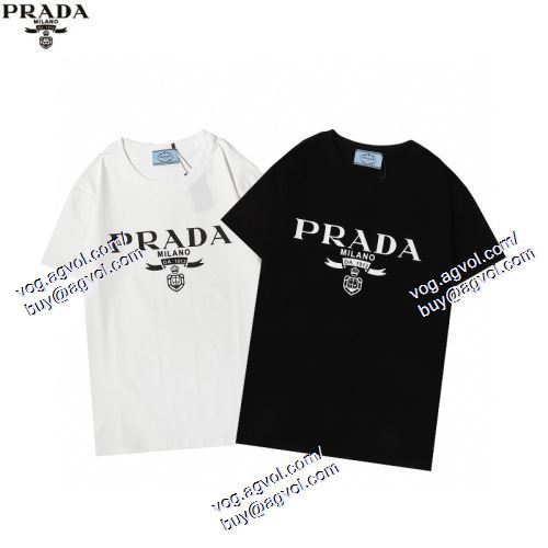  2021春夏 PRADAコピー 2色可選 高級感溢れるデザイン 半袖Tシャツ プラダ PRADA 