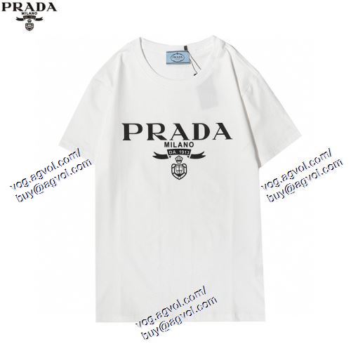  2021春夏 PRADAコピー 2色可選 高級感溢れるデザイン 半袖Tシャツ プラダ PRADA 