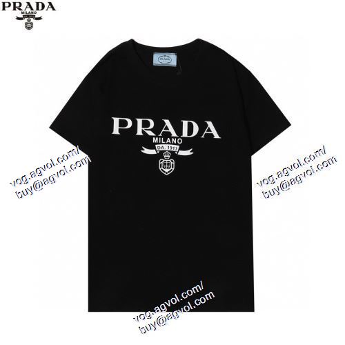  2021春夏 PRADAコピー 2色可選 高級感溢れるデザイン 半袖Tシャツ プラダ PRADA 