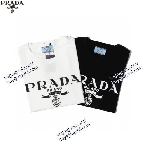  2021春夏 PRADAコピー 2色可選 高級感溢れるデザイン 半袖Tシャツ プラダ PRADA 