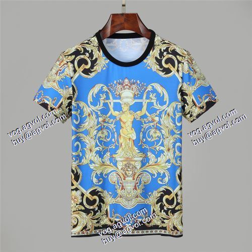 2021春夏 半袖シャツ ヴェルサーチVERSACE 耐久性のある ヴェルサーチブランド 偽物 通販 