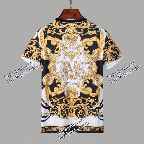 VERSACEブランドスーパーコピー 半袖シャツ 2021春夏 ヴェルサーチVERSACE 派手 