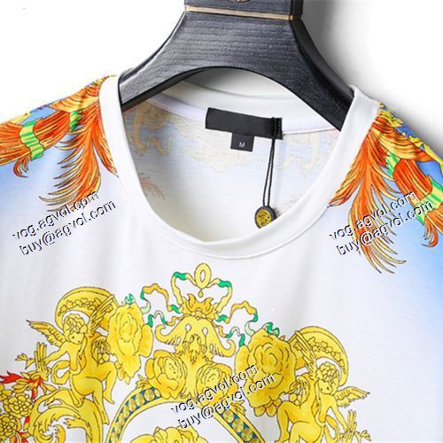 半袖シャツ 2021春夏 ヴェルサーチVERSACE 風合いが出る VERSACEコピー ブランド 