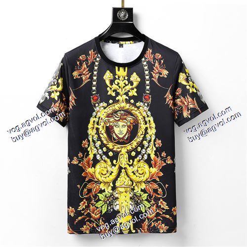 ファション性の高い 半袖シャツ VERSACEブランド コピー2021春夏 ヴェルサーチVERSACE 