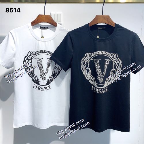 半袖シャツ ファッション 人気 ヴェルサーチVERSACE 2色可選 VERSACEブランド 偽物 通販 2021春夏