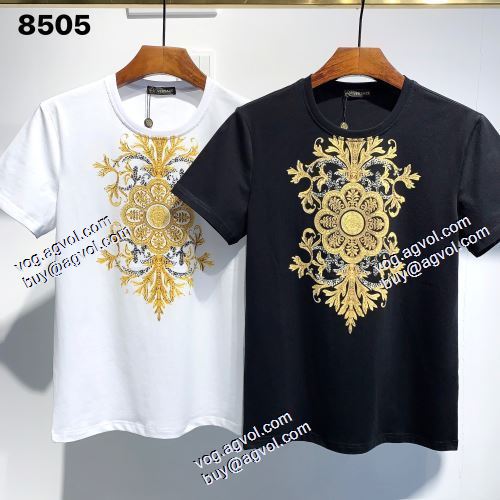 2色可選 半袖シャツ ヴェルサーチVERSACE 上品な輝きを放つ形 2021春夏 VERSACEスーパーコピー 激安 