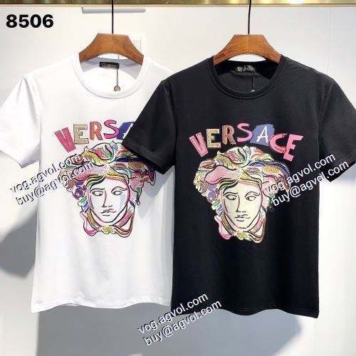 2021春夏 半袖シャツ ヴェルサーチVERSACE 2色可選 今買い◎得 VERSACEスーパーコピー 