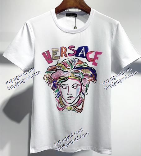 2021春夏 半袖シャツ ヴェルサーチVERSACE 2色可選 今買い◎得 VERSACEスーパーコピー 