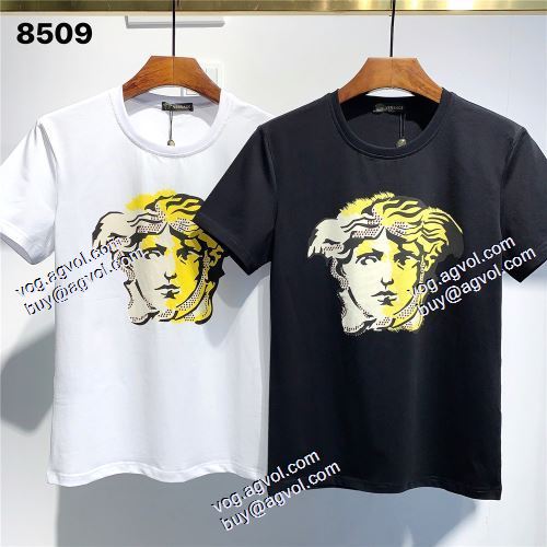 2色可選 半袖シャツ ヴェルサーチVERSACE 2021春夏 ヴェルサーチコピー偽物ブランド 上品上質 
