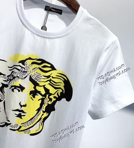 2色可選 半袖シャツ ヴェルサーチVERSACE 2021春夏 ヴェルサーチコピー偽物ブランド 上品上質 