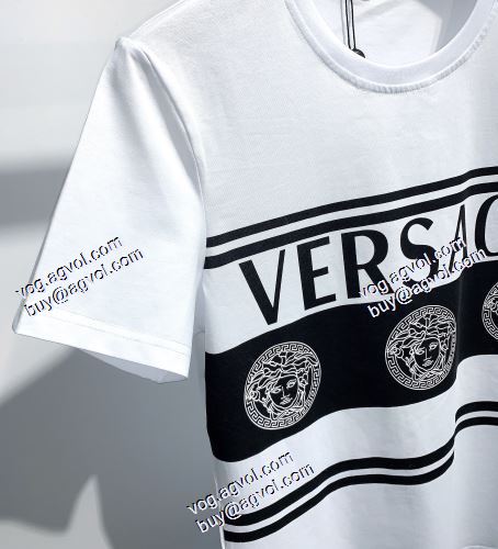 2021春夏 半袖シャツ 個性的なデザ ヴェルサーチVERSACE ヴェルサーチコピーブランド 激安 2色可選