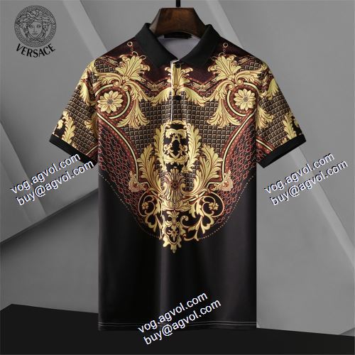 ヴェルサーチVERSACE 半袖シャツ 高級感ある 2021春夏 ヴェルサーチスーパーコピー 