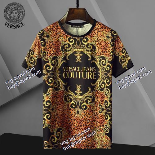 スタイリッシュな印象 半袖シャツ ヴェルサーチVERSACE 2021春夏 ヴェルサーチブランド 偽物 通販