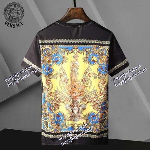 半袖シャツ 2021春夏 海外セレブ愛用 ヴェルサーチコピー ヴェルサーチVERSACE 
