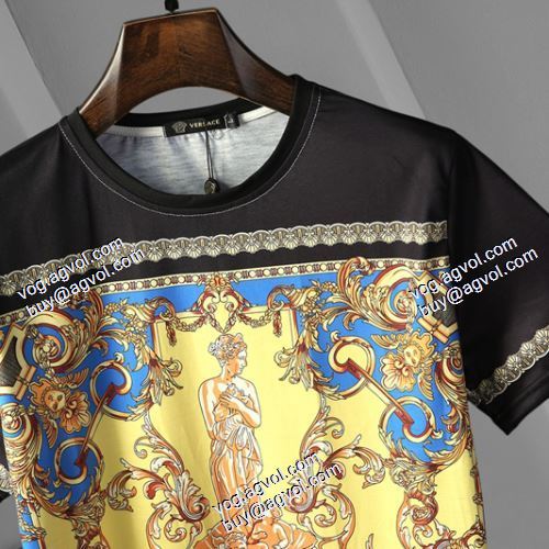半袖シャツ 2021春夏 海外セレブ愛用 ヴェルサーチコピー ヴェルサーチVERSACE 
